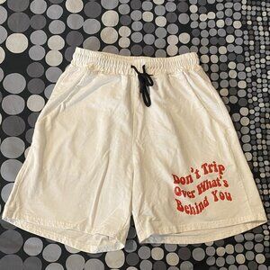 Romwe White Athletic Shorts